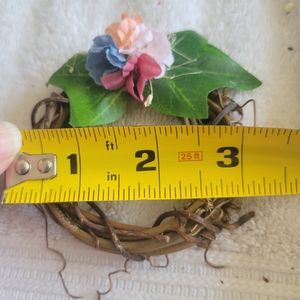 Handcrafted set of 8 mini wreath spring pastel napkin rings. EASTER!!!!